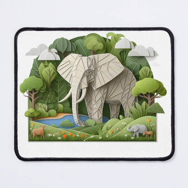 Item preview, Origami Elephant-NoText designed and sold by KreaDesigner.