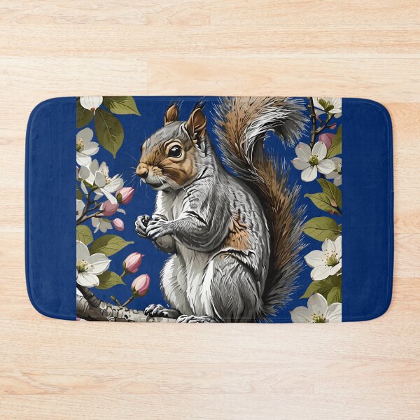 Item preview, Eastern Gray Squirrel Surrounded By Flowering Dogwood designed and sold by taiche.