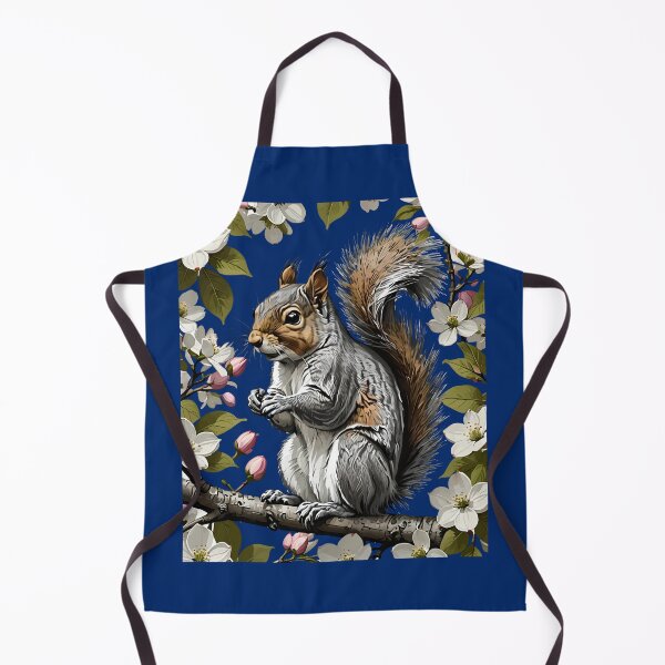 Item preview, Eastern Gray Squirrel Surrounded By Flowering Dogwood designed and sold by taiche.