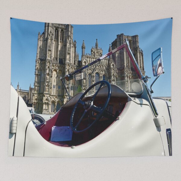 Item preview, 1934 Riley 9 Lynx Tourer at Wells Cathedral designed and sold by JonDelorme.