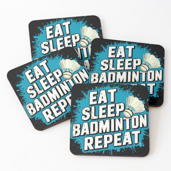 Item preview, Paint Splat, Eat, Sleep, Badminton, Repeat,  designed and sold by BoughtTheTShirt.