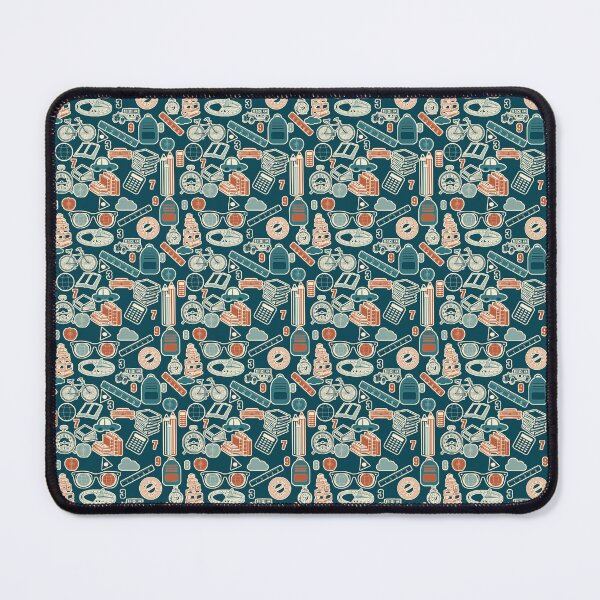 Item preview, Educating the Future! Educational Back To School Pattern on the Dark Blue Green Background designed and sold by IraNiva.