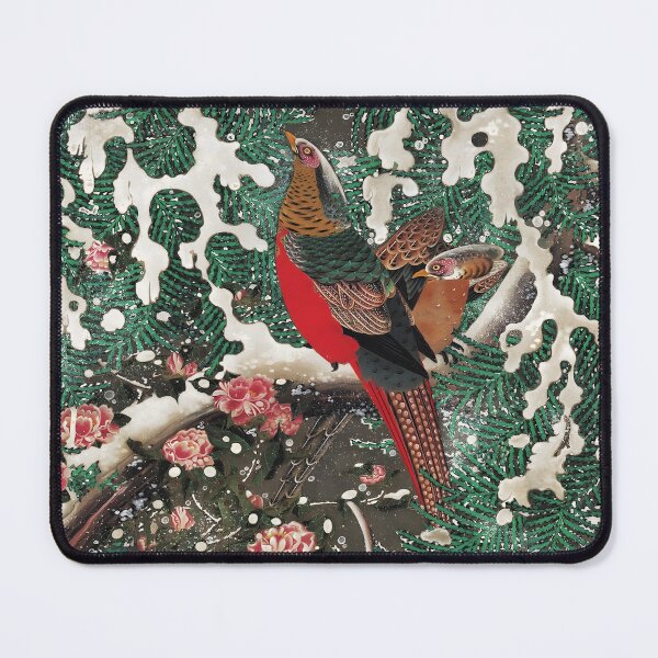 Item preview, Golden Pheasants in Snow by Ito Jakuchu designed and sold by EmeraldeaArt.