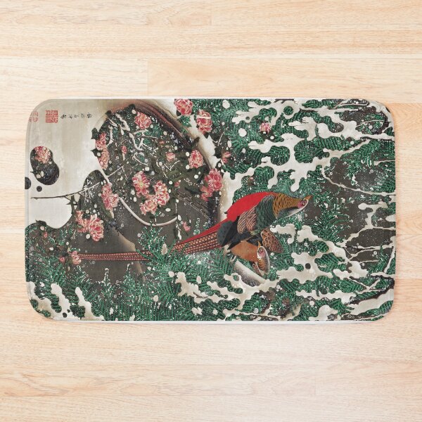 Item preview, Golden Pheasants in Snow by Ito Jakuchu designed and sold by EmeraldeaArt.