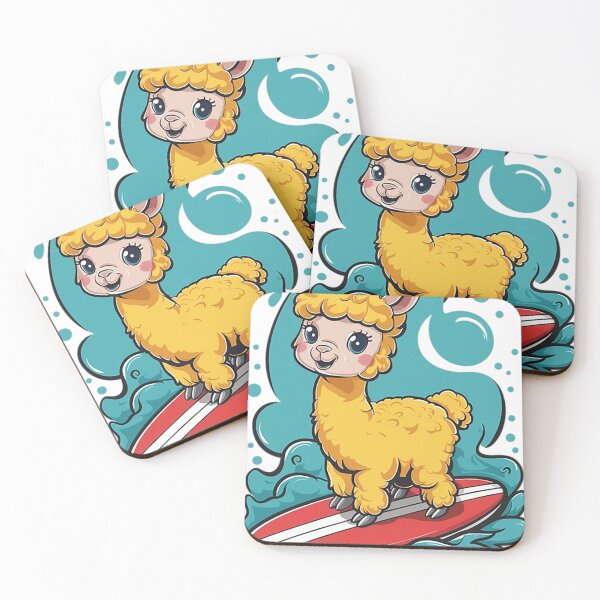 Item preview, Alpaca on Surfboard designed and sold by likbatonboot.