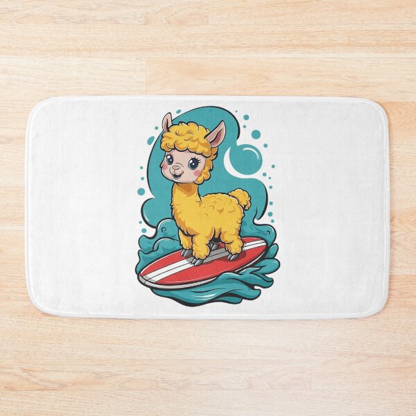 Item preview, Alpaca on Surfboard designed and sold by likbatonboot.