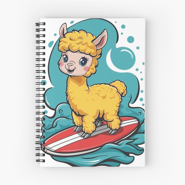 Item preview, Alpaca on Surfboard designed and sold by likbatonboot.