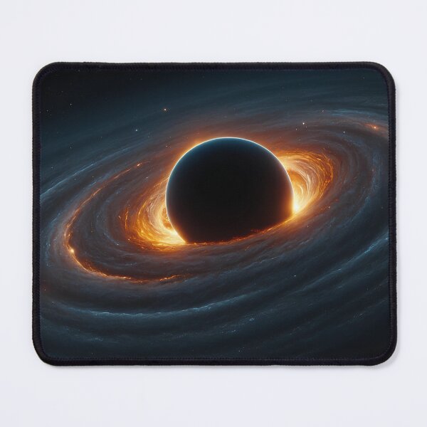 Item preview, A mesmerizing image of multiple black holes in deep space, emitting powerful gravitational waves . designed and sold by Ezzeldein212.