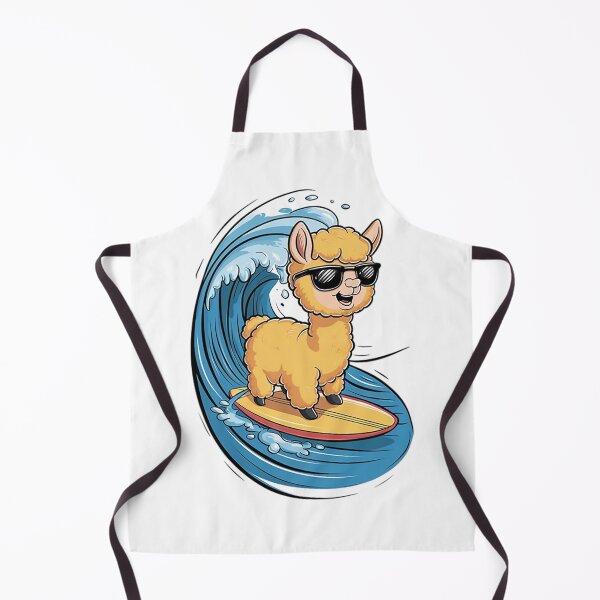 Item preview, Cool Alpaca on Surfboard designed and sold by likbatonboot.