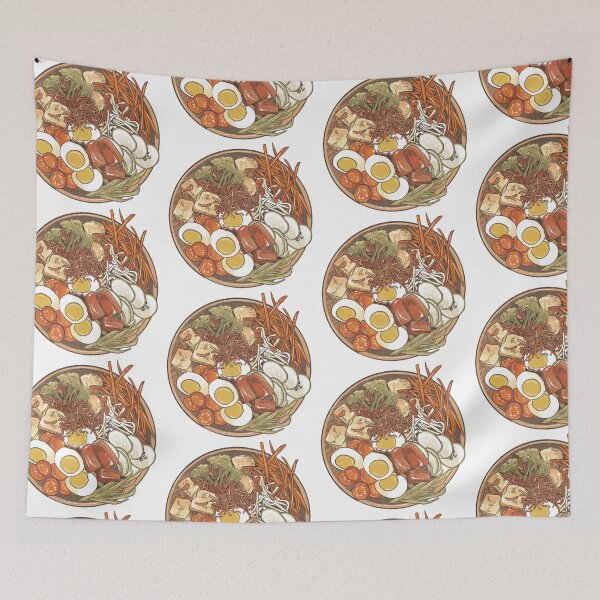 Item preview, Japanses Ramen Noodles, Painted Food Illustration designed and sold by MagdaKlosArt.