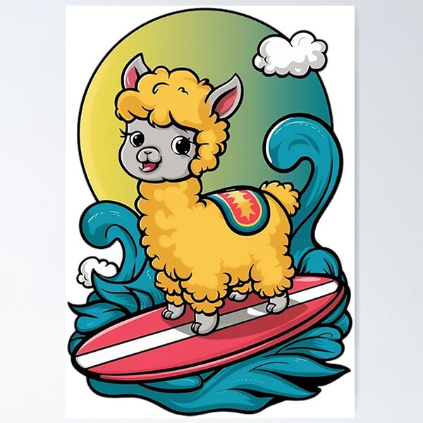 Item preview, Baby Alpaca Surfer designed and sold by likbatonboot.