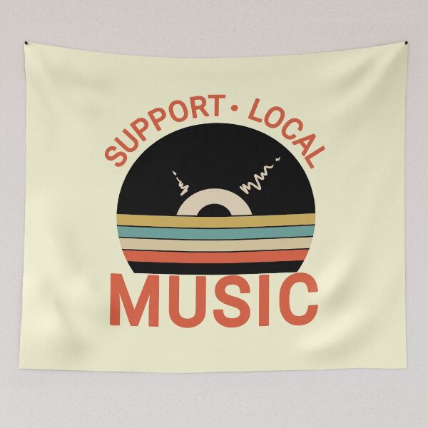 Item preview, Support Local Music vintage Support Local Music designed and sold by vibeno1.