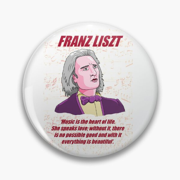 Artikelvorschau, Liszt Musik Zitat entworfen und verkauft von TheatreOfMusic.