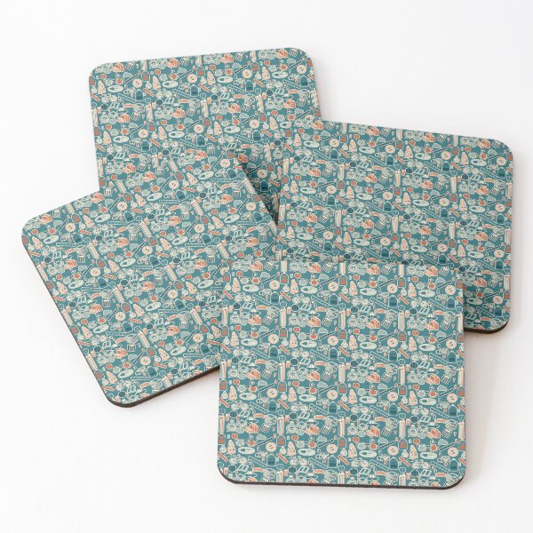 Item preview, Making Minds Blossom! Educational Back To School Pattern on the Green Background designed and sold by IraNiva.