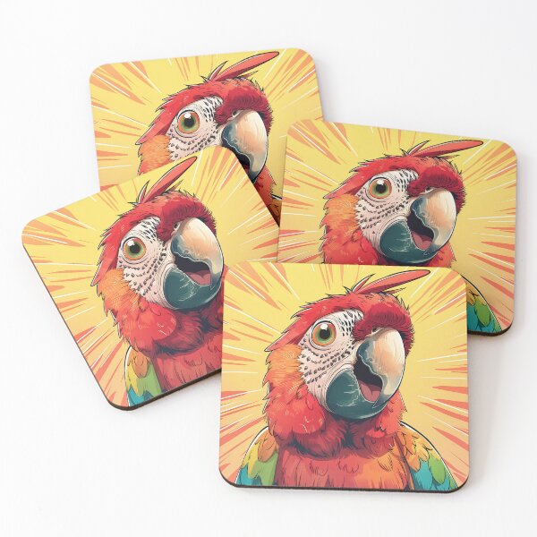 Item preview, Cartoon Parrot Surprise designed and sold by palmyst.