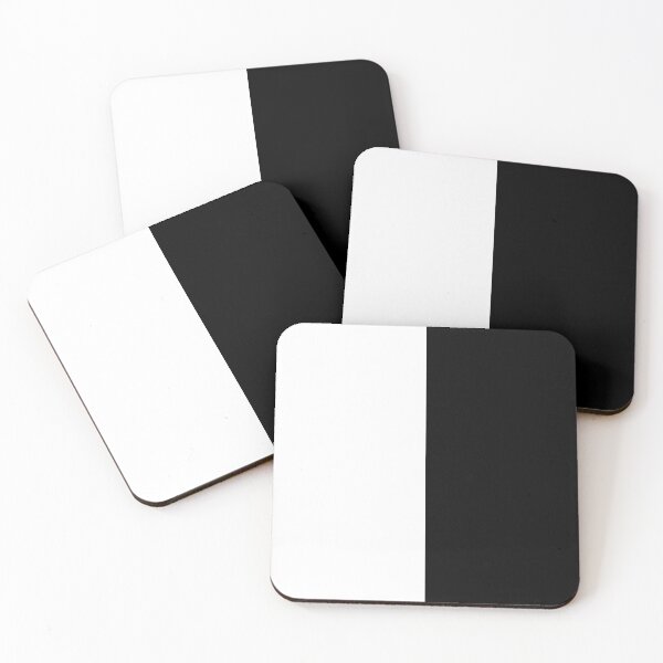 Item preview, Black White Two Tone Color Split designed and sold by PatternTitan.