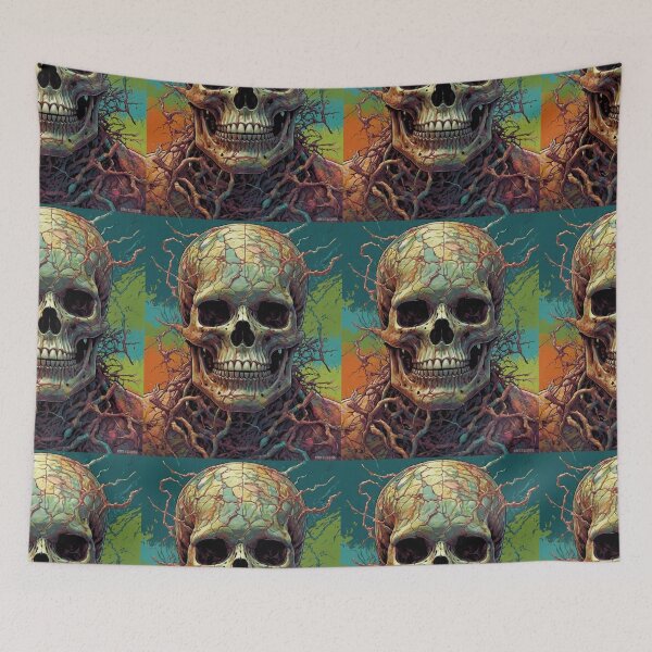 Item preview, Spooky Toxic Skull designed and sold by aqua1001.