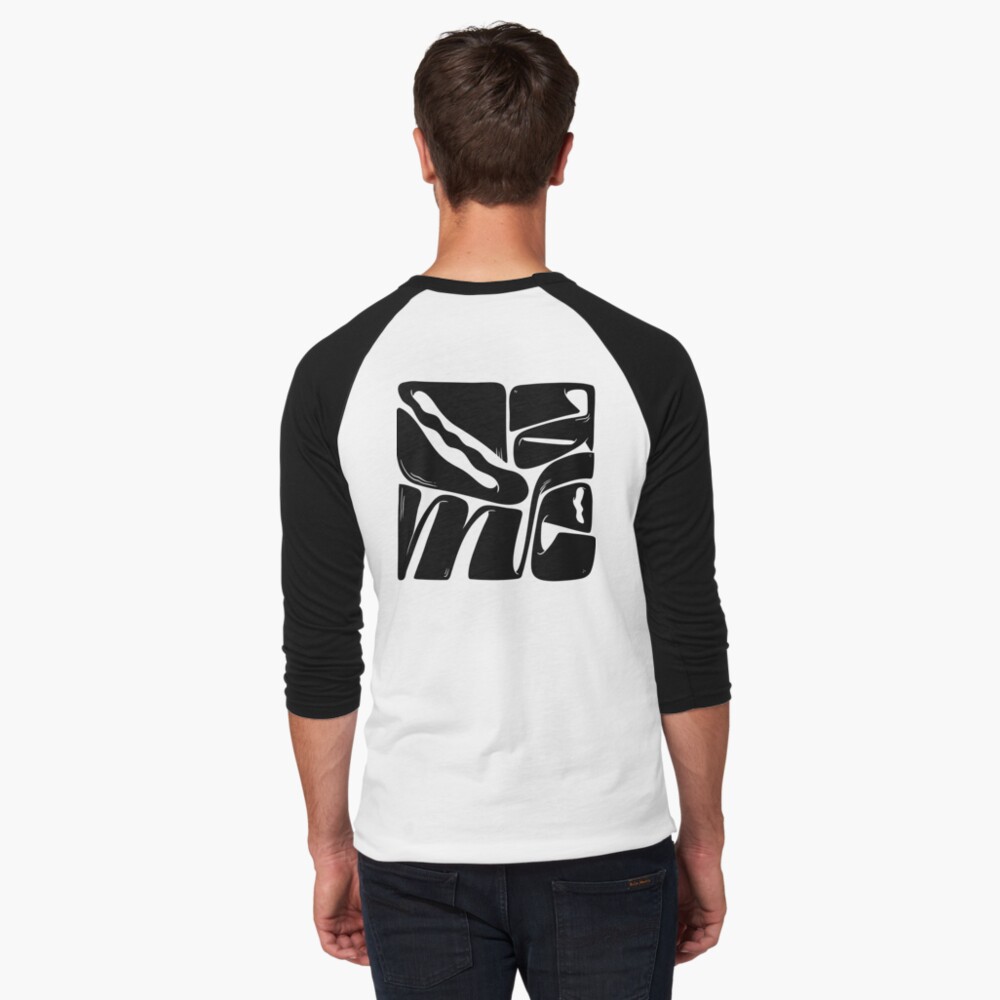 Vista previa del artículo con la obra «Camiseta ¾ estilo béisbol», diseñado y vendido por MrsSt0n3.