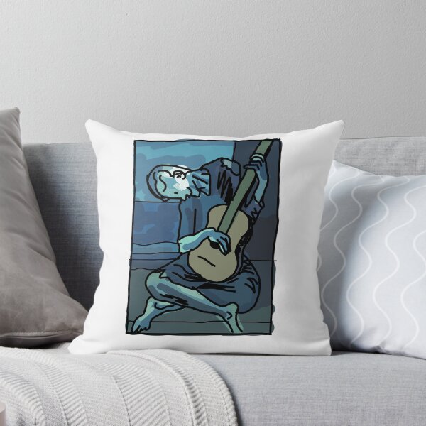 Item preview, the old guitarist smiley face painting designed and sold by altstopco.