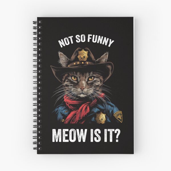 Item preview, Not So Funny Meow Is It? Super State Trooper Funny Cat Lover designed and sold by Cherry-Lemontie.
