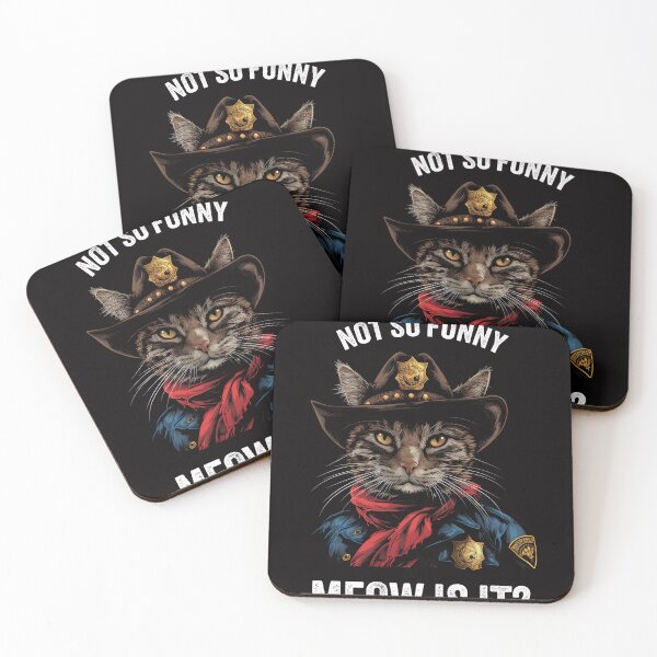 Item preview, Not So Funny Meow Is It? Super State Trooper Funny Cat Lover designed and sold by Cherry-Lemontie.
