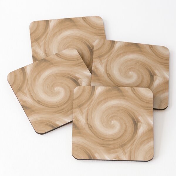 Item preview, Dreamy Monochromatic Brown Swirl Pattern designed and sold by Artistestella.
