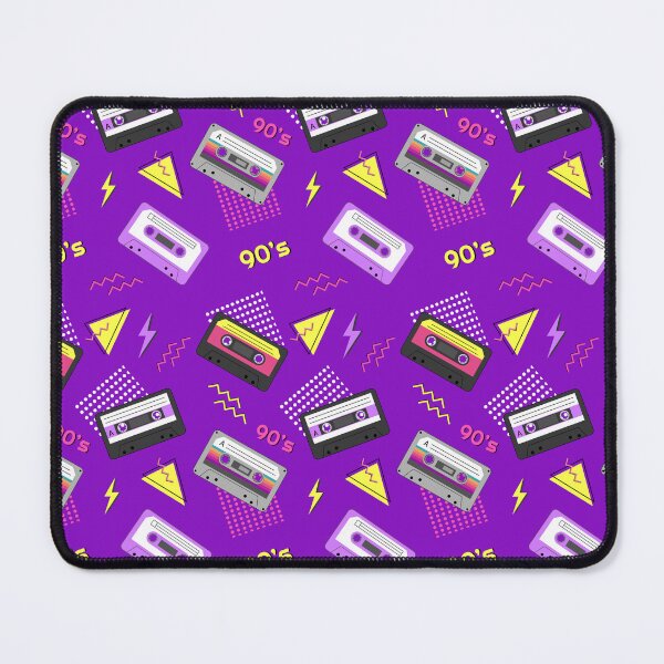 Item preview, Bright seamless pattern in the style of the 90s with audio cassettes. designed and sold by Mariana Shymkovych.