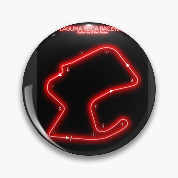 Item preview, Laguna Seca Raceway (Red Neon Version) designed and sold by BGALAXY.