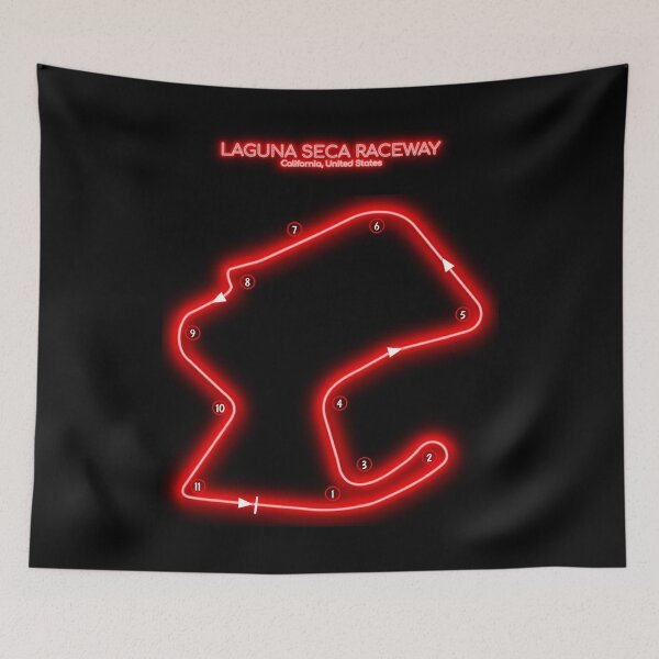 Item preview, Laguna Seca Raceway (Red Neon Version) designed and sold by BGALAXY.