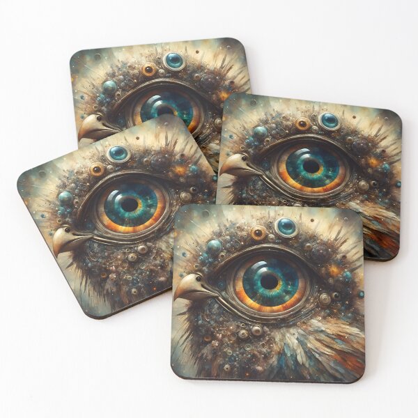 Item preview, Fantasy Galaxy Bird Big Eye Futuristic Creature designed and sold by ShaViArt.