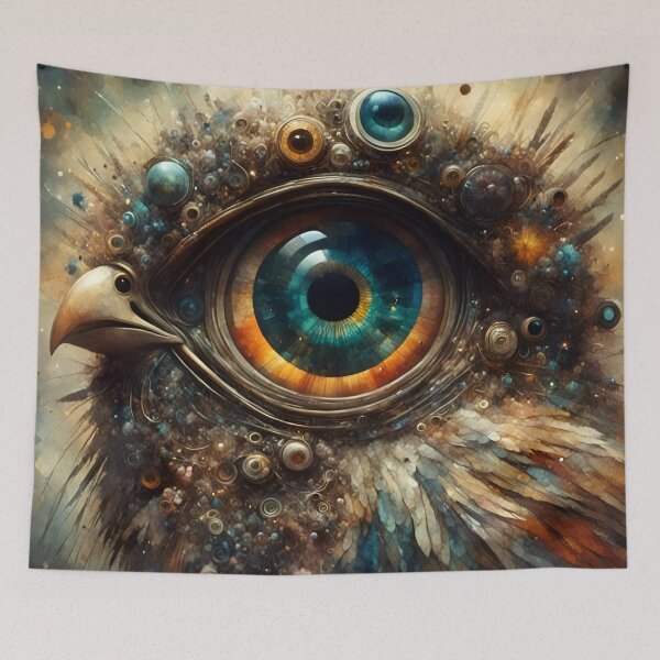 Item preview, Fantasy Galaxy Bird Big Eye Futuristic Creature designed and sold by ShaViArt.