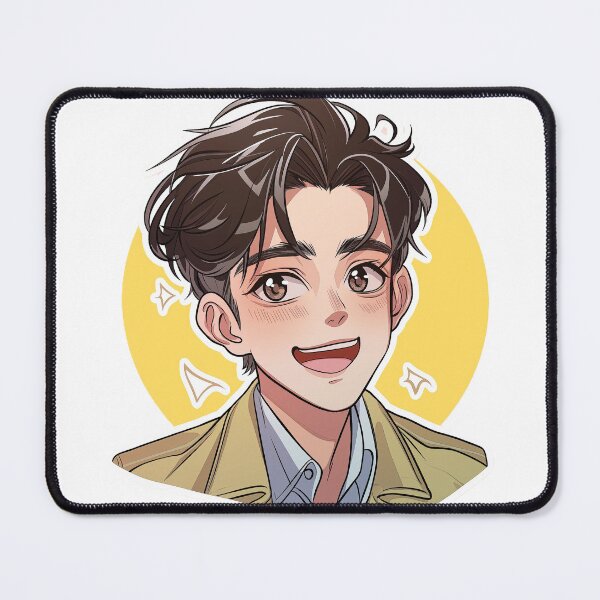 Item preview, Charming Manhwa-Style Asian Man designed and sold by PTDigitalDesign.
