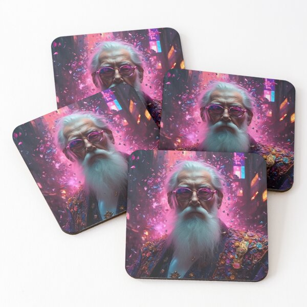Item preview, Glamorous Old man in Modern Glasses, sparkling & stylish clothes designed and sold by ShaViArt.