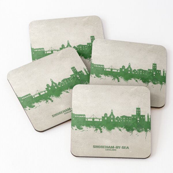 Item preview, Shoreham-by-Sea England Skyline designed and sold by ArtPrints.