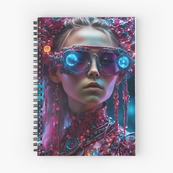 Item preview, Glamorous Woman in Neon Glasses, sparkling & stylish clothes designed and sold by ShaViArt.