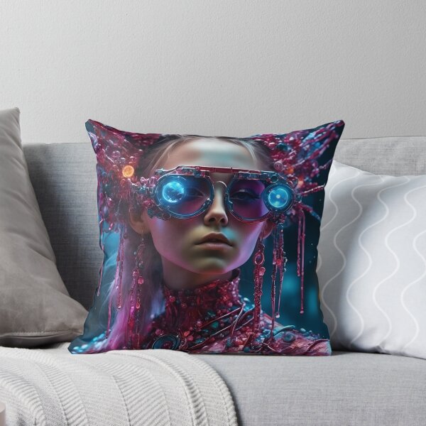 Item preview, Glamorous Woman in Neon Glasses, sparkling & stylish clothes designed and sold by ShaViArt.