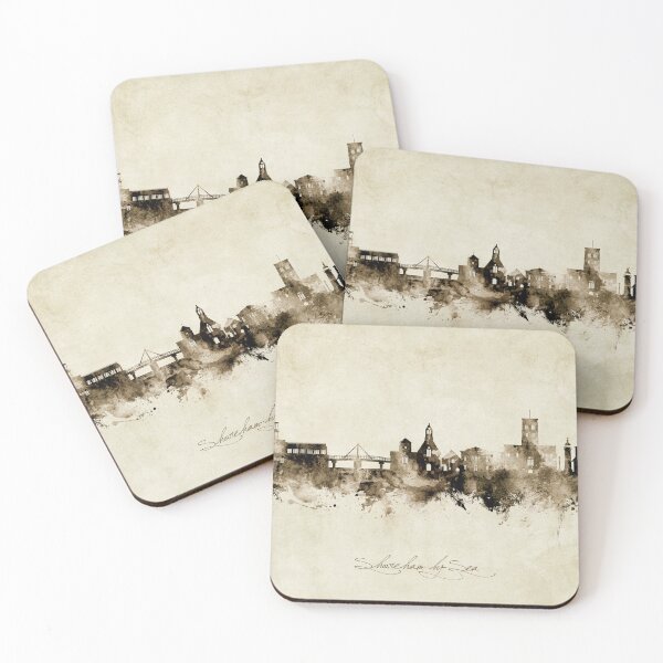 Item preview, Shoreham-by-Sea England Skyline designed and sold by ArtPrints.