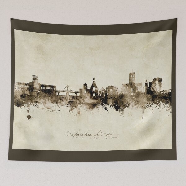 Item preview, Shoreham-by-Sea England Skyline designed and sold by ArtPrints.