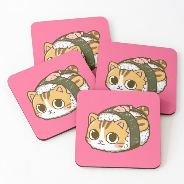 Item preview, Cute Sushi Cat Kawaii designed and sold by canvadreamer444.