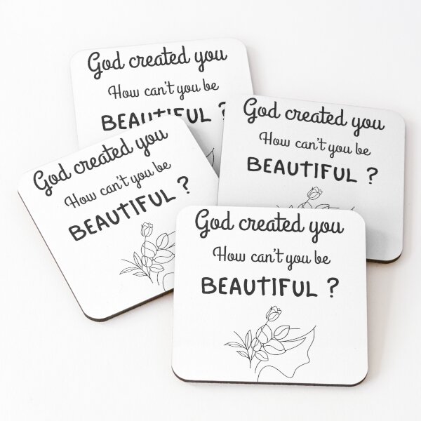Item preview, God created you. How can't you be beautiful ? designed and sold by Kalpa.