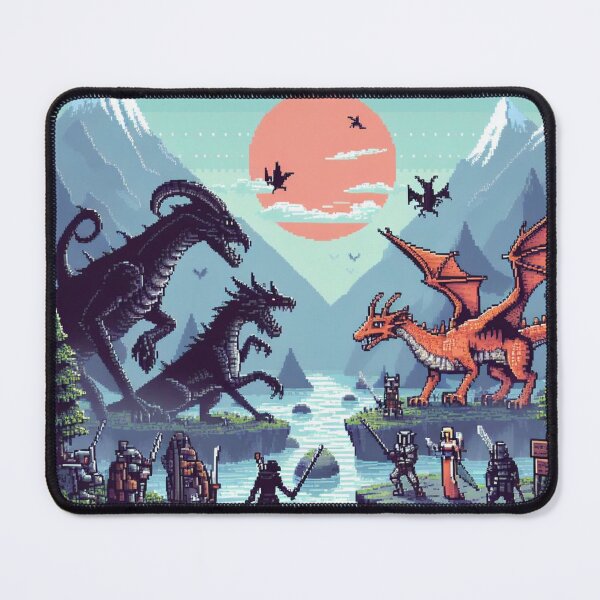 Item preview, Skyrim Twin Dragons Vs Red Drgaon designed and sold by Jake-Carter0.