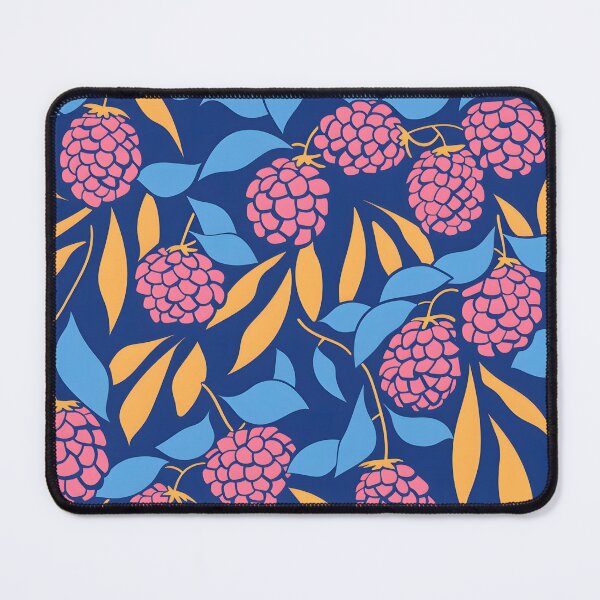 Item preview, Abstract red fruit blue and yellow leaves pattern designed and sold by xiao xuans.