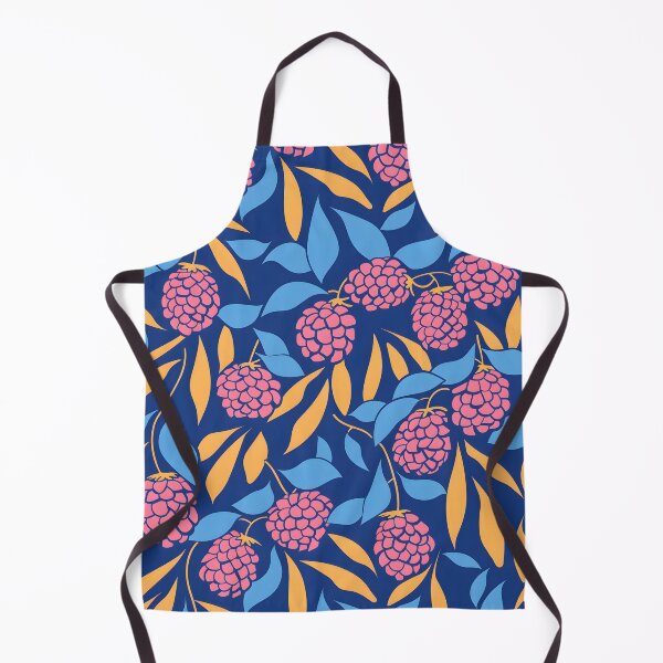 Item preview, Abstract red fruit blue and yellow leaves pattern designed and sold by xiao xuans.