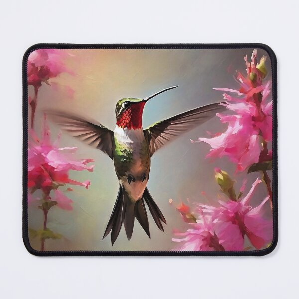 Item preview, The Ruby Throated Hummingbird designed and sold by Island Art Studios.