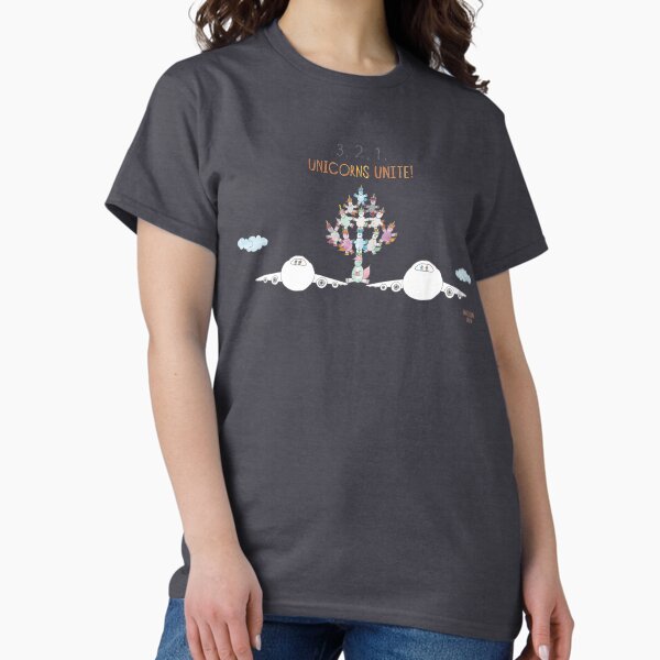 3, 2, 1, Unicorns Unite! Classic T-Shirt