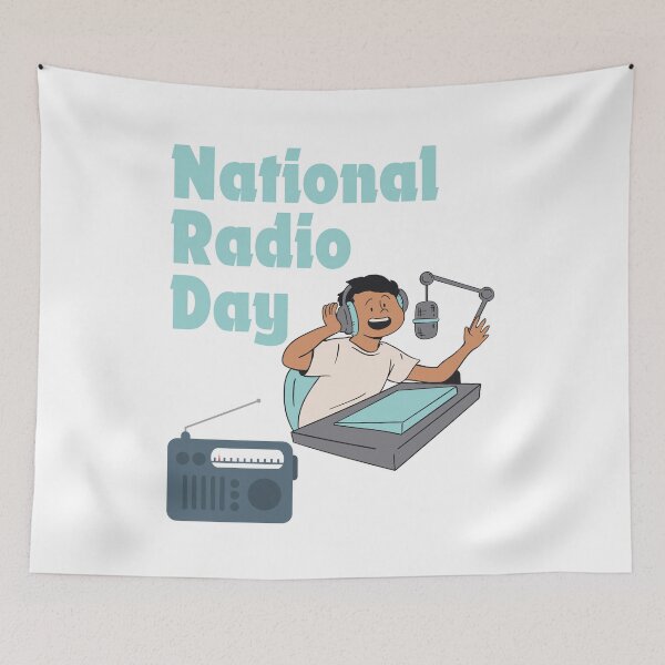 Item preview, National Radio Day designed and sold by Simo0455.