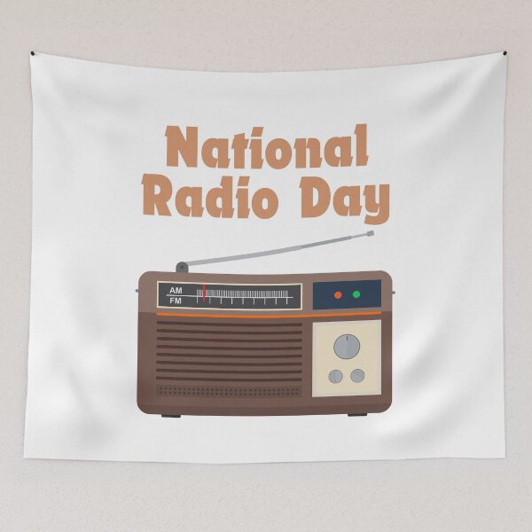 Item preview, National Radio Day designed and sold by Simo0455.