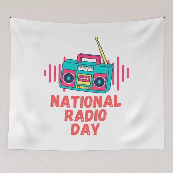 Item preview, National Radio Day designed and sold by Simo0455.