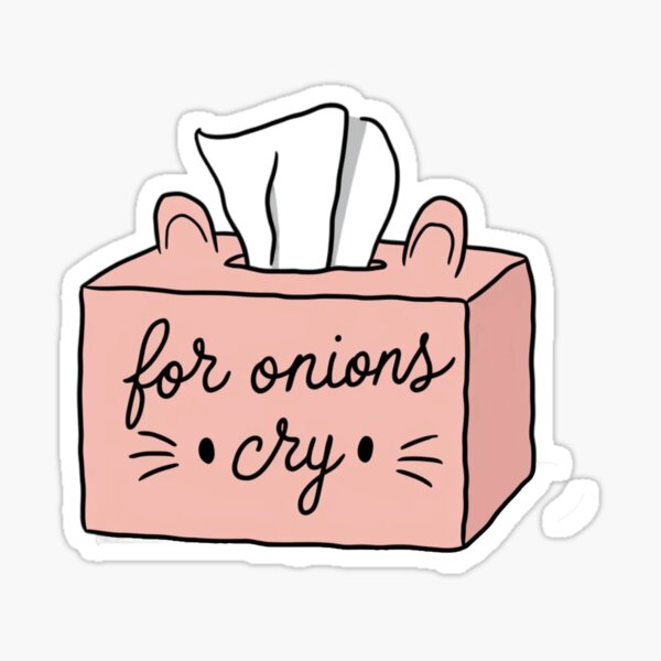 Artikel-Vorschau von For Onions Cry Taschentuchbox, designt und verkauft von nimmitrends.