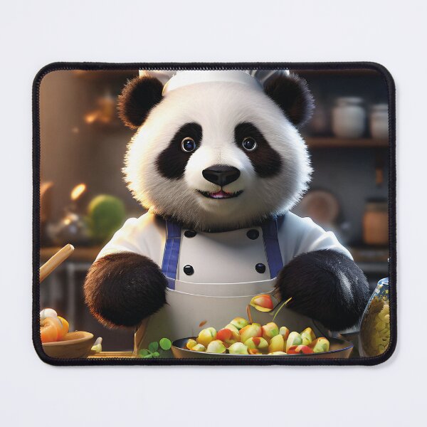 Item preview, funny panda, cooking, bon appetit designed and sold by Mauswohn.